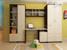 Детская Студент Комплект мебели (Дуб сонома/Белый) в Артёмовске - artyomovsk.katalogmebeli.com | фото