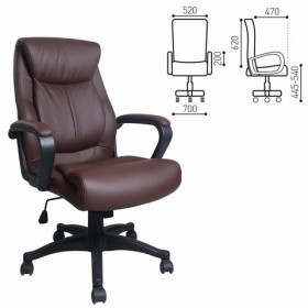 Кресло офисное BRABIX Enter EX-511 (коричневый) в Артёмовске - artyomovsk.katalogmebeli.com | фото