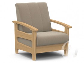Кресло для отдыха Омега (бук лак/CATANIA LATTE) в Артёмовске - artyomovsk.katalogmebeli.com | фото