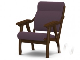 Кресло Вега-10 (орех лак/ULTRA PLUM) в Артёмовске - artyomovsk.katalogmebeli.com | фото