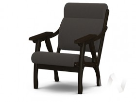 Кресло Вега-10 (венге лак/ULTRA GRAFIT) в Артёмовске - artyomovsk.katalogmebeli.com | фото